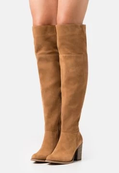 Women's Anna Field Over The Knee Boots Brown | CIBAERS-14