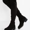 Women's Anna Field Over The Knee Boots Black | ETIBSYD-65
