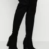 Women's Anna Field Over The Knee Boots Black | LAMKWQE-81