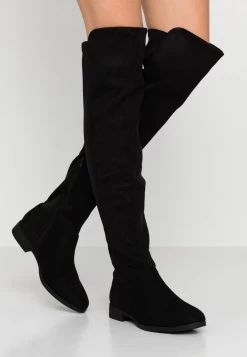 Women's Anna Field Over The Knee Boots Black | LIDXAZS-45