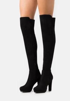 Women's Anna Field Over The Knee Boots Black | YMAKBPX-92