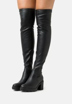 Women's Anna Field Over The Knee Boots Black | ZQGECAD-42
