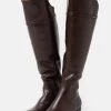 Women's Anna Field Over The Knee Boots Dark Brown | GLKNBCZ-45