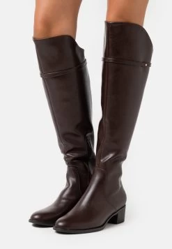Women's Anna Field Over The Knee Boots Dark Brown | GLKNBCZ-45