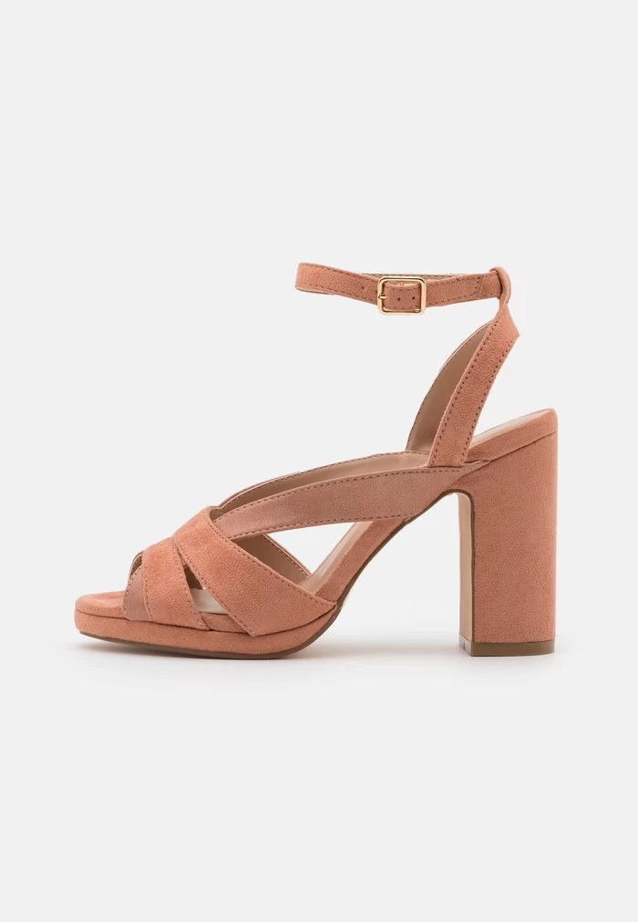 Women's Anna Field Platform Block Heel Platform Buckle Sandals Rose Gold | CKTJASB-45 - Image 2