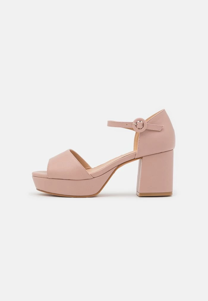 Women's Anna Field Platform Block Heel Platform Buckle Sandals Light Pink | DFUGJRC-12 - Image 2