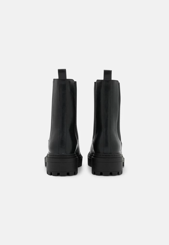 Women's Anna Field Platform Block Heel Platform Slip On Ankle Boots Black | FZMEHYG-63 - Image 4