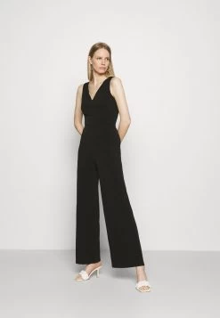 Women's Anna Field Punto Wide Leg V Occasion Jumpsuit Black | BIPZDGO-06