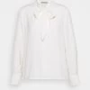 Women's Anna Field Pussy Bow Blouse White | TPVICWA-13