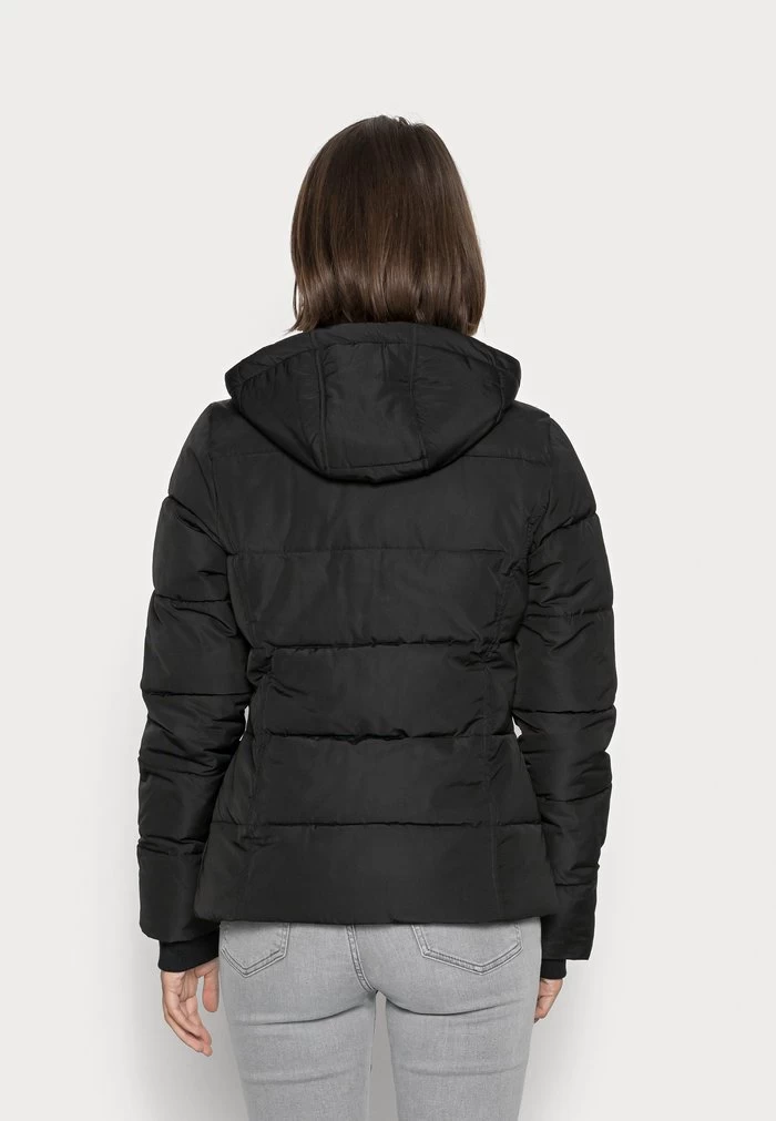 Women's Anna Field SHORT PUFFER WITH HOOD Jackets Black | TIMZSXN-80 - Image 4