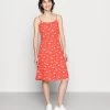 Women's Anna Field STRAPPA FIT AND FLARE Day Dress Red | WYTNFLR-10