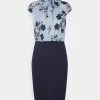 Women's Anna Field Shift Dress Dark Blue | ZPEQBFG-29