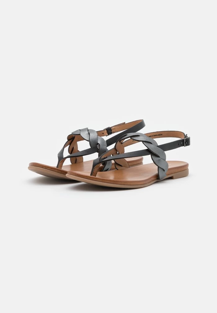 Women's Anna Field T-bar Sandals Black | EYQGWZB-09 - Image 3