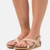 Women's Anna Field T-bar Sandals Pink | TXDJLGY-90