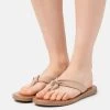 Women's Anna Field T-bar Slippers Beige | AVYUMQJ-04