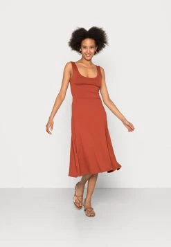 Women's Anna Field WIDE STRAP FIT MIDI Dress Brown | NJFVSGW-74