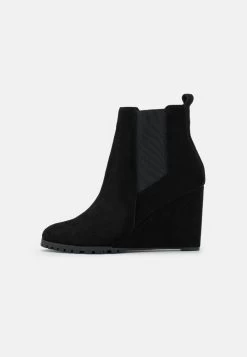 Women's Anna Field Winter Wedge Zip UP Winter Boots Black | HURBNIK-90
