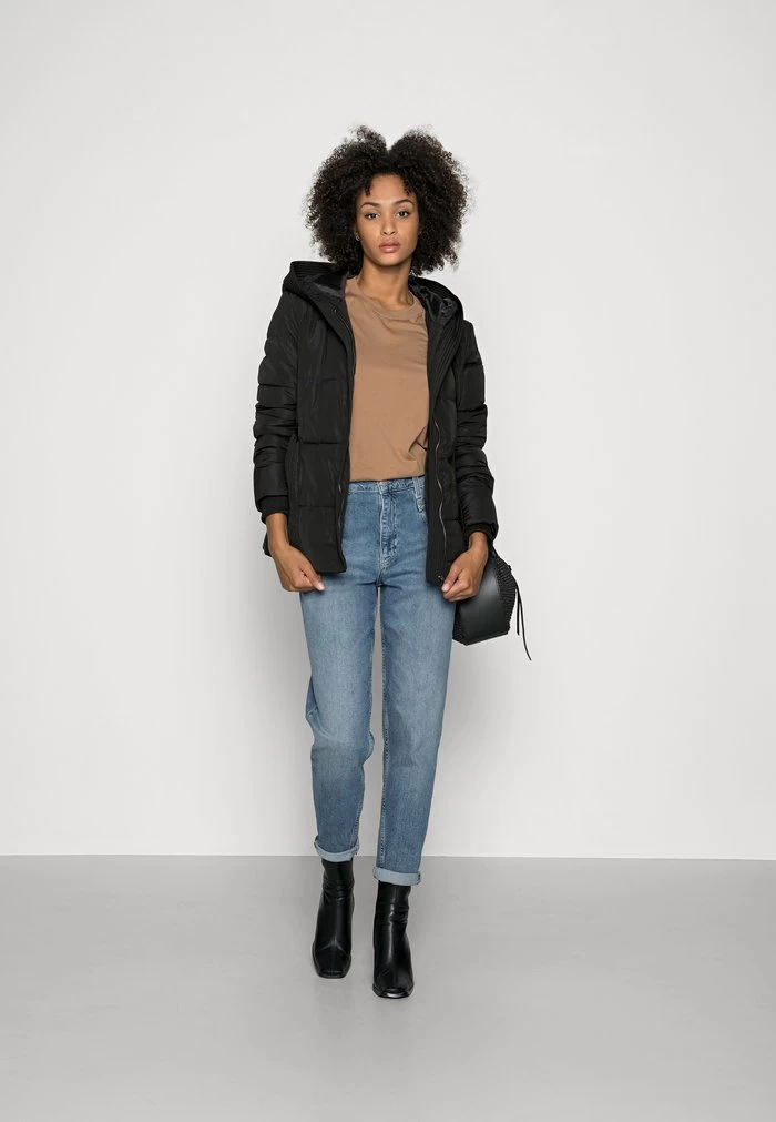 Women's Anna Field Zip UP Jackets Black | OEXBIYF-87 - Image 2