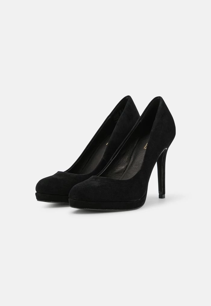 Women's Anna Field Platform Slip On Heels Black | HZJRBTD-78 - Image 3